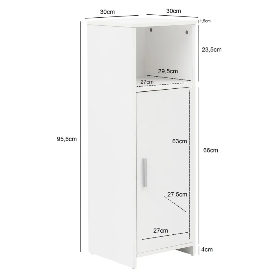Badschrank Weiss