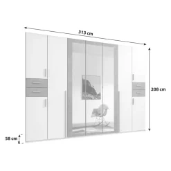 Drehtürenschrank Vegas-201