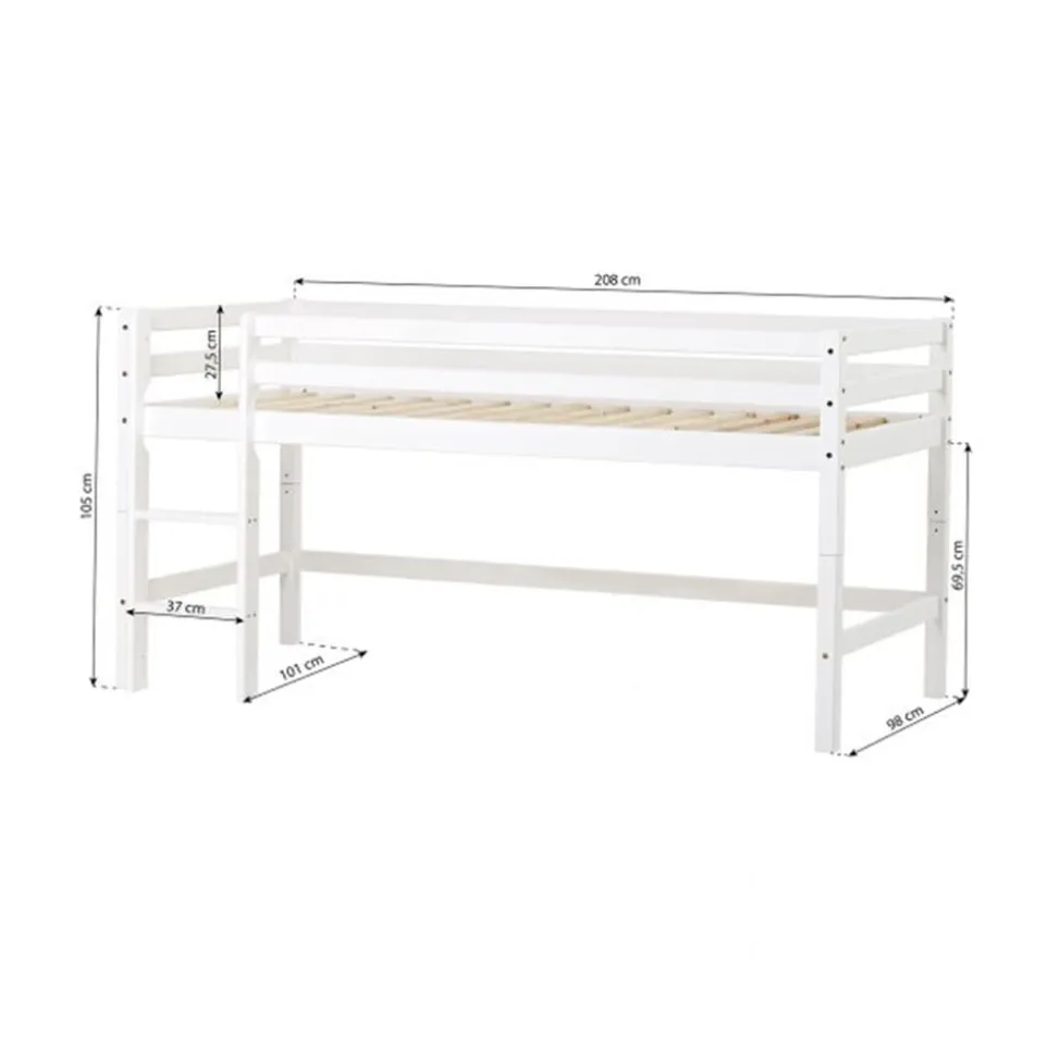 Halbhochbett Lattenrost HS-Luxury