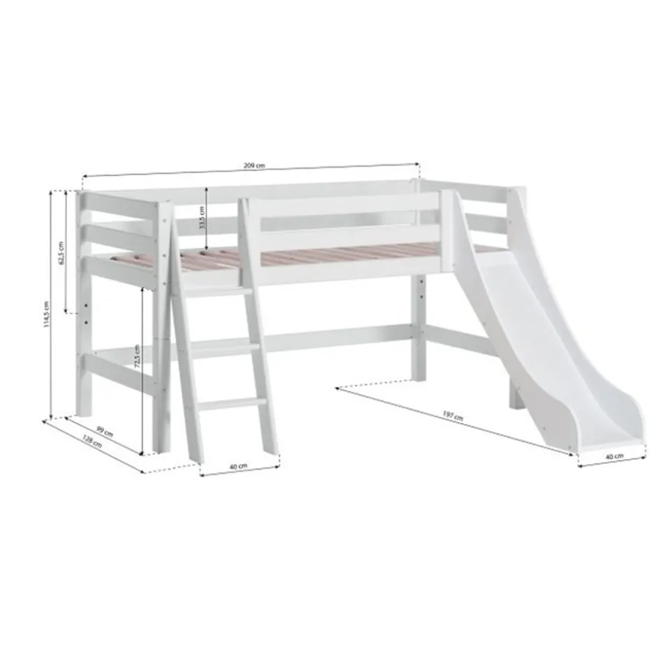 Halbhochbett Lattenrost HS-Luxury