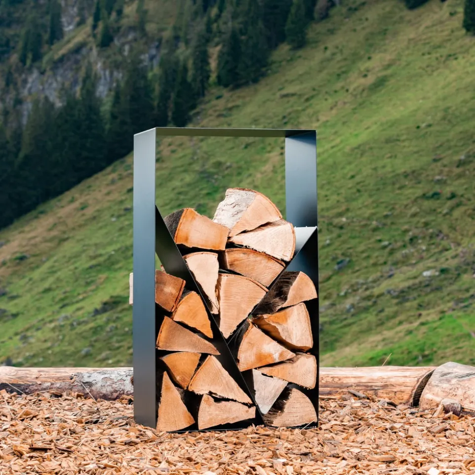 Kaminholzregal Avantgarde-Stahl