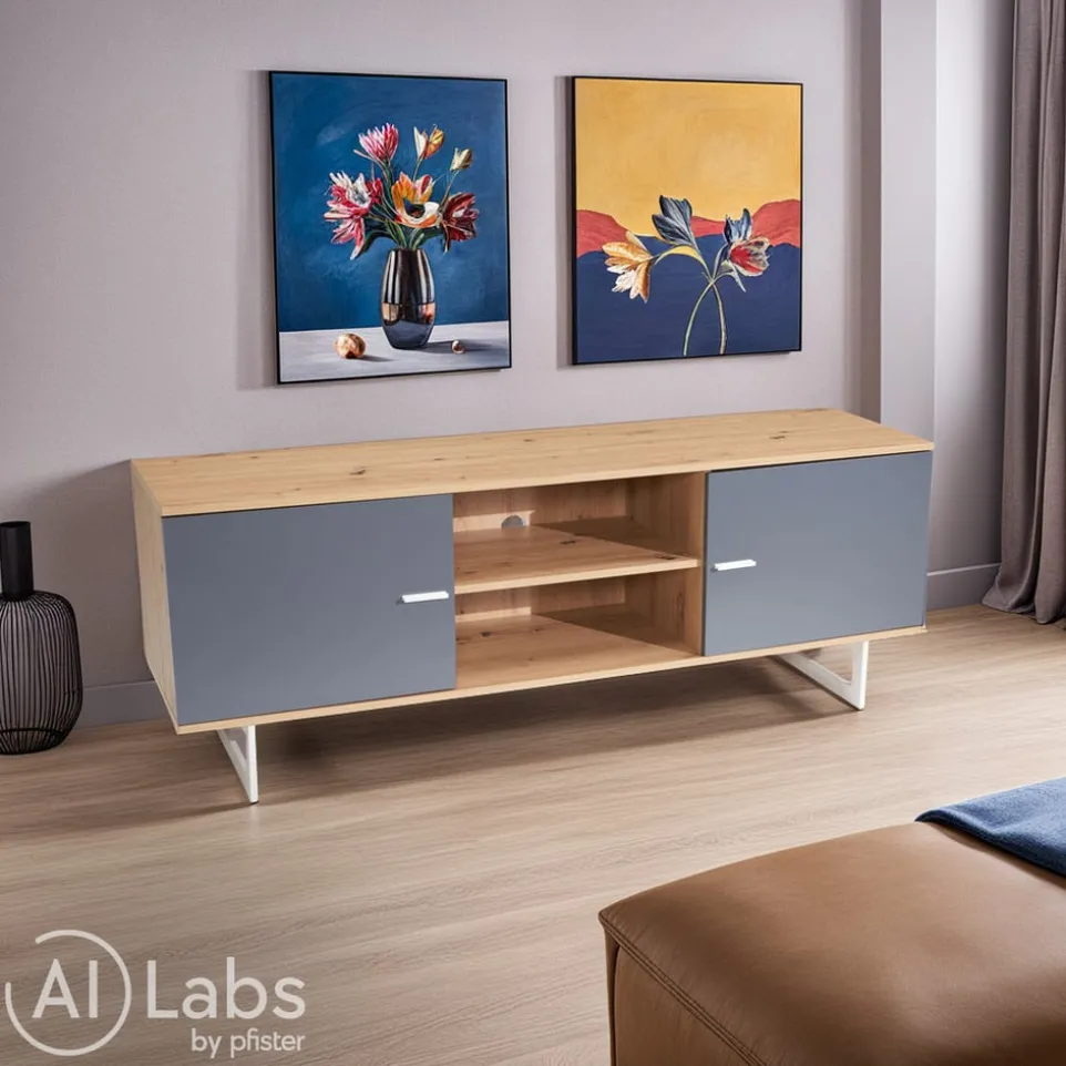 Lowboard Eiche Dekor