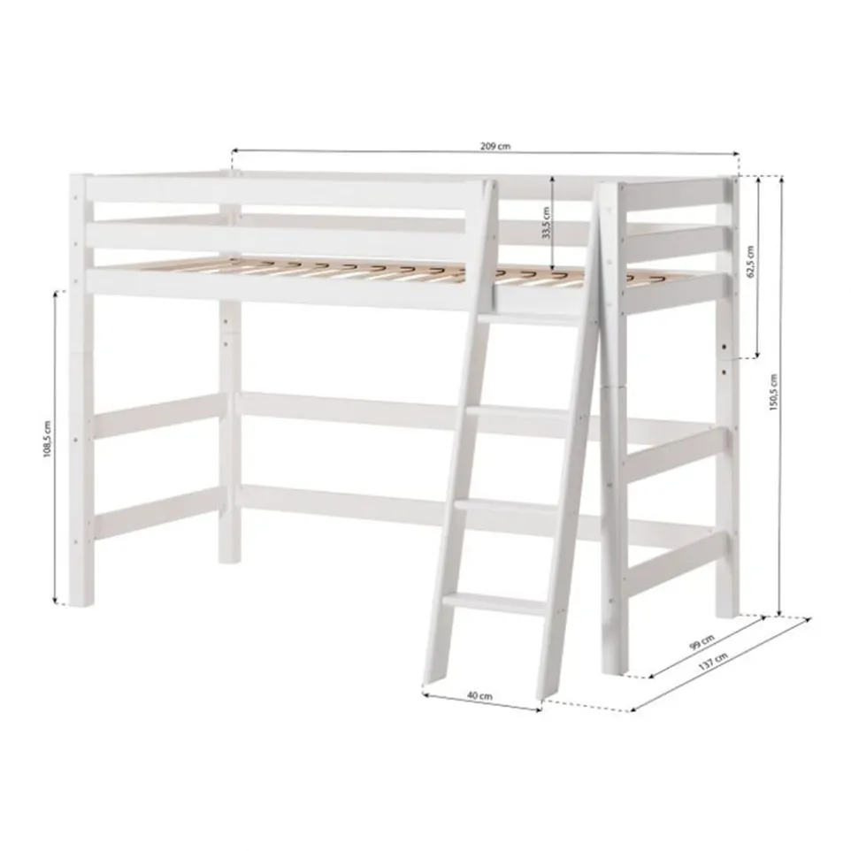 Mittelhochbett Einlegerahmen HS-Luxury