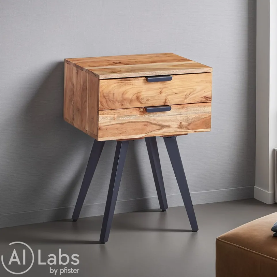 Nachttisch Akazie