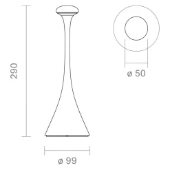 Outdoor Tischleuchte Nudrop