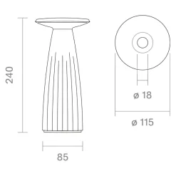 Outdoor Tischleuchte Nuflair