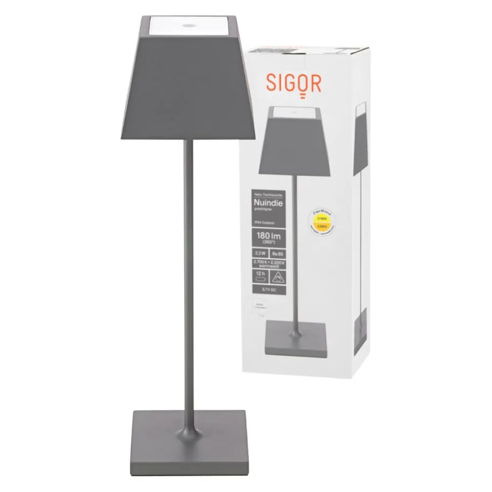 Outdoor Tischleuchte Nuindie eckig