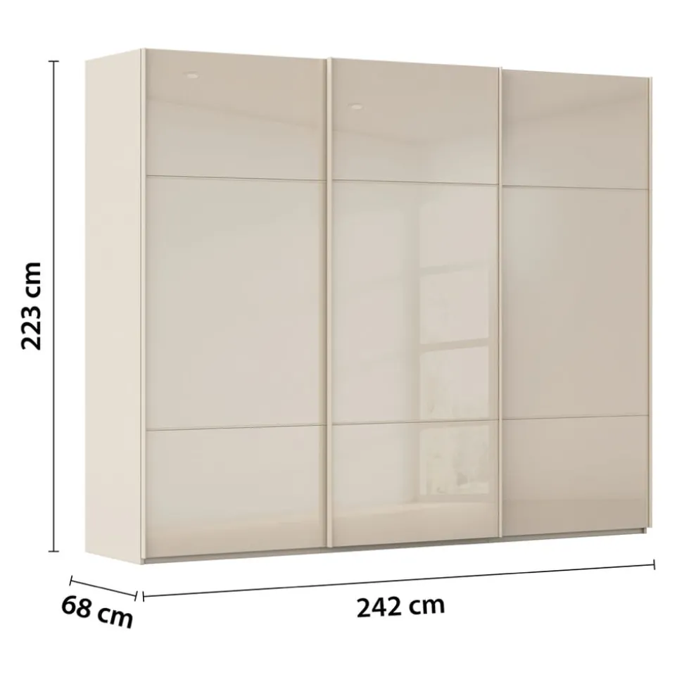 Schiebetürenschrank Covalo-Glas