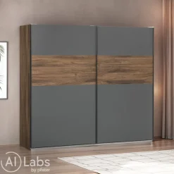 Schiebetürenschrank Stein