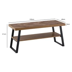 Schuhbank Eiche Dekor