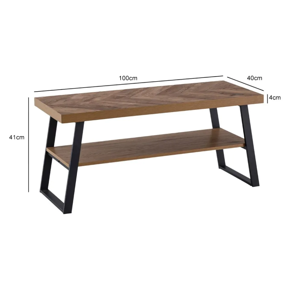 Schuhbank Eiche Dekor