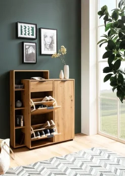 Schuhschrank Eiche Dekor