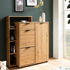 Schuhschrank Eiche Dekor