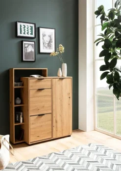 Schuhschrank Eiche Dekor