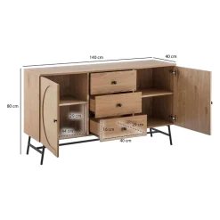 Sideboard Eiche Dekor