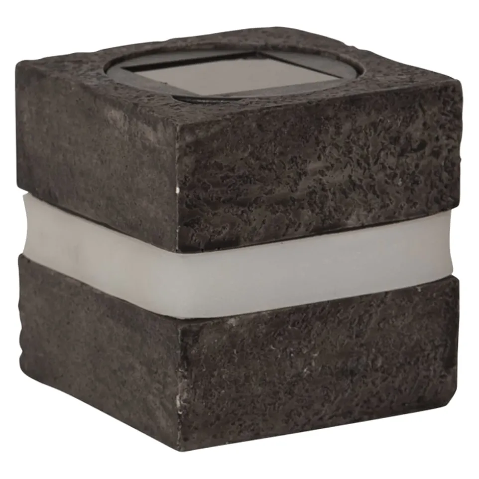 Solarleuchte Stonecube