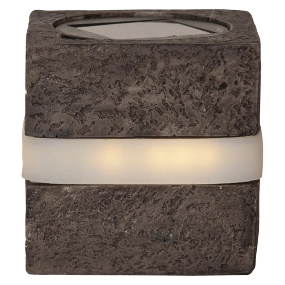 Solarleuchte Stonecube