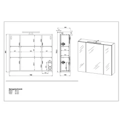 Spiegelschrank Salinas