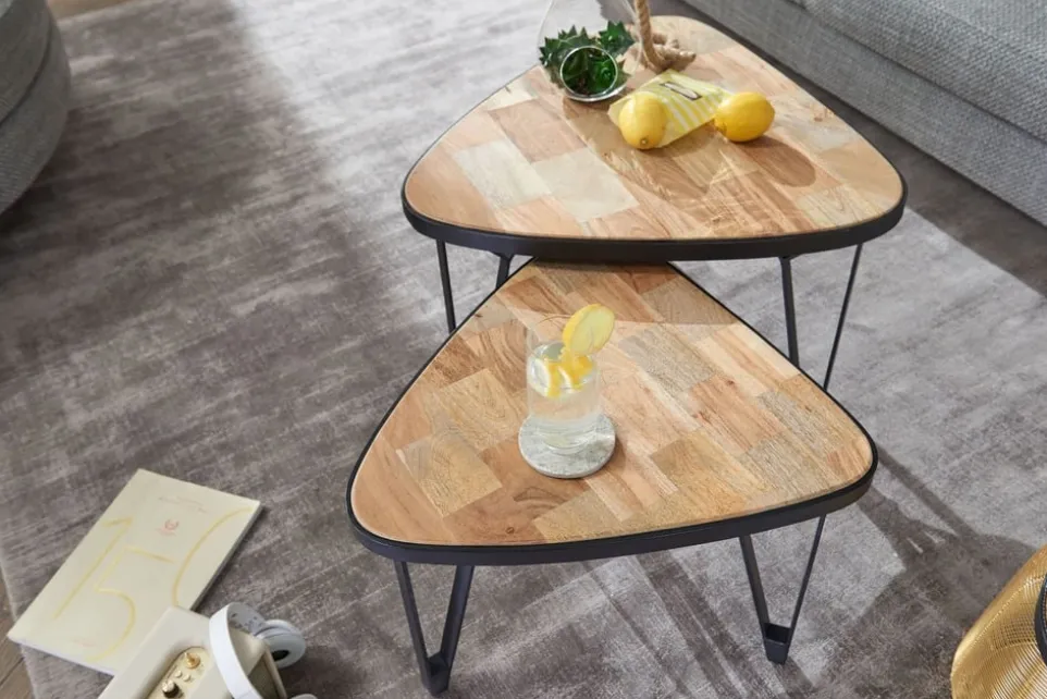 Zweisatztisch Akazie