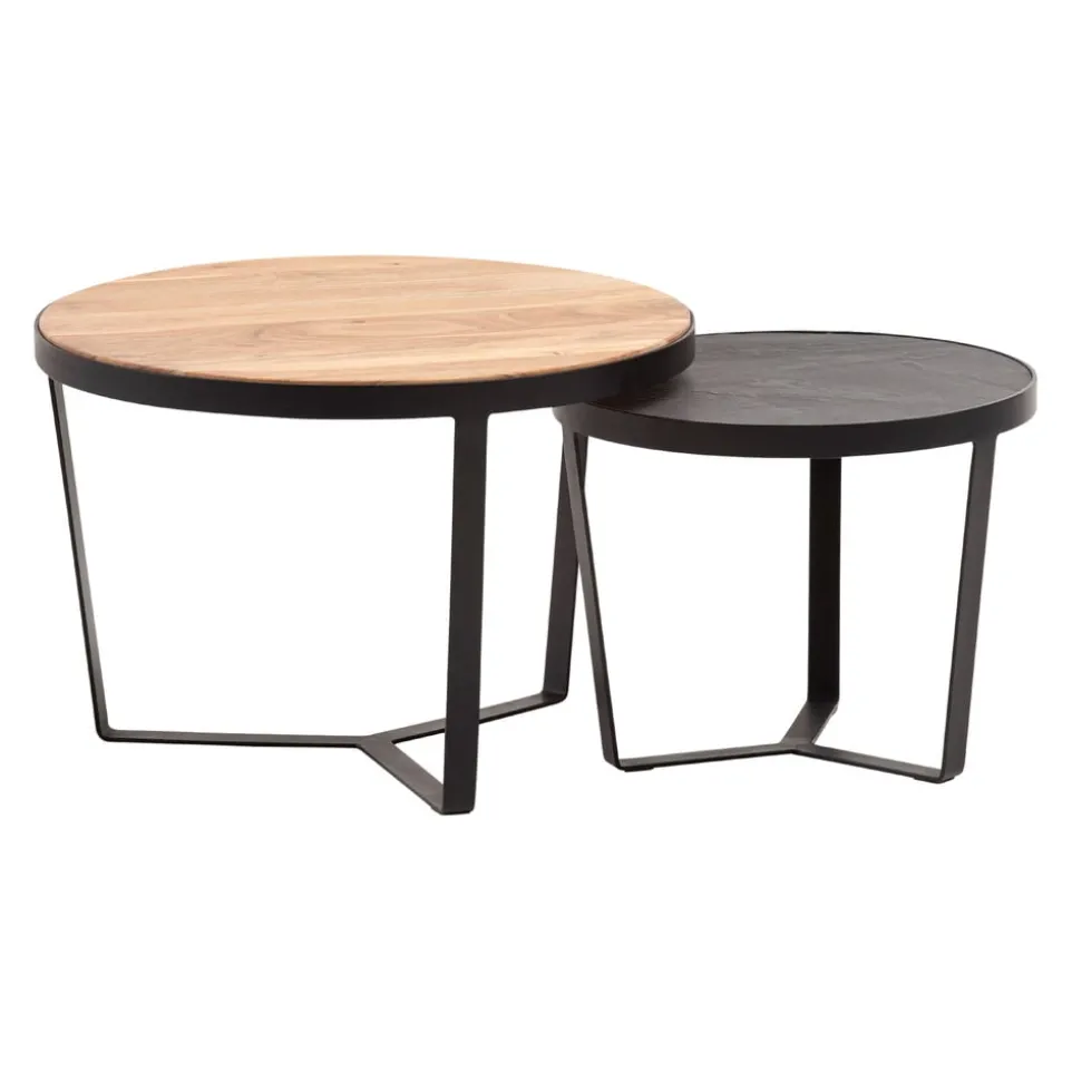 Zweisatztisch Akazie