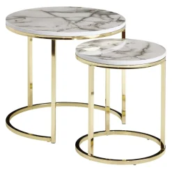 Zweisatztisch Marmor