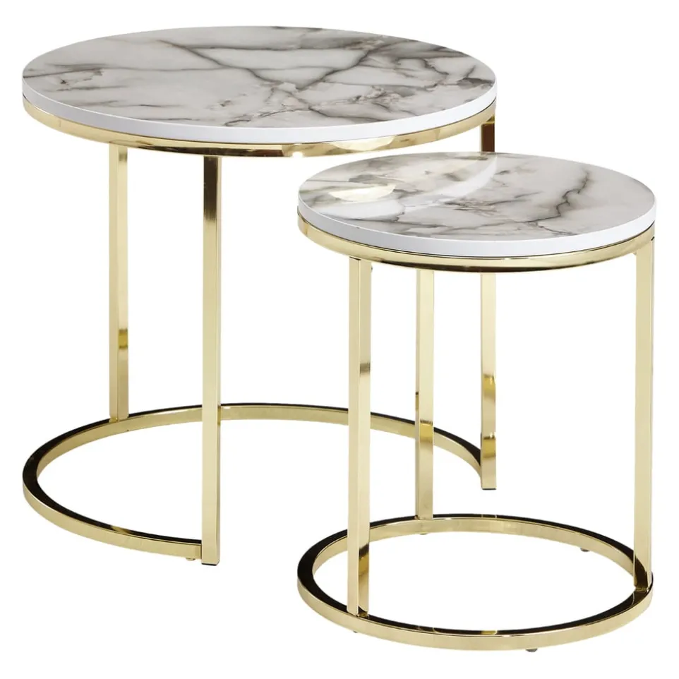 Zweisatztisch Marmor