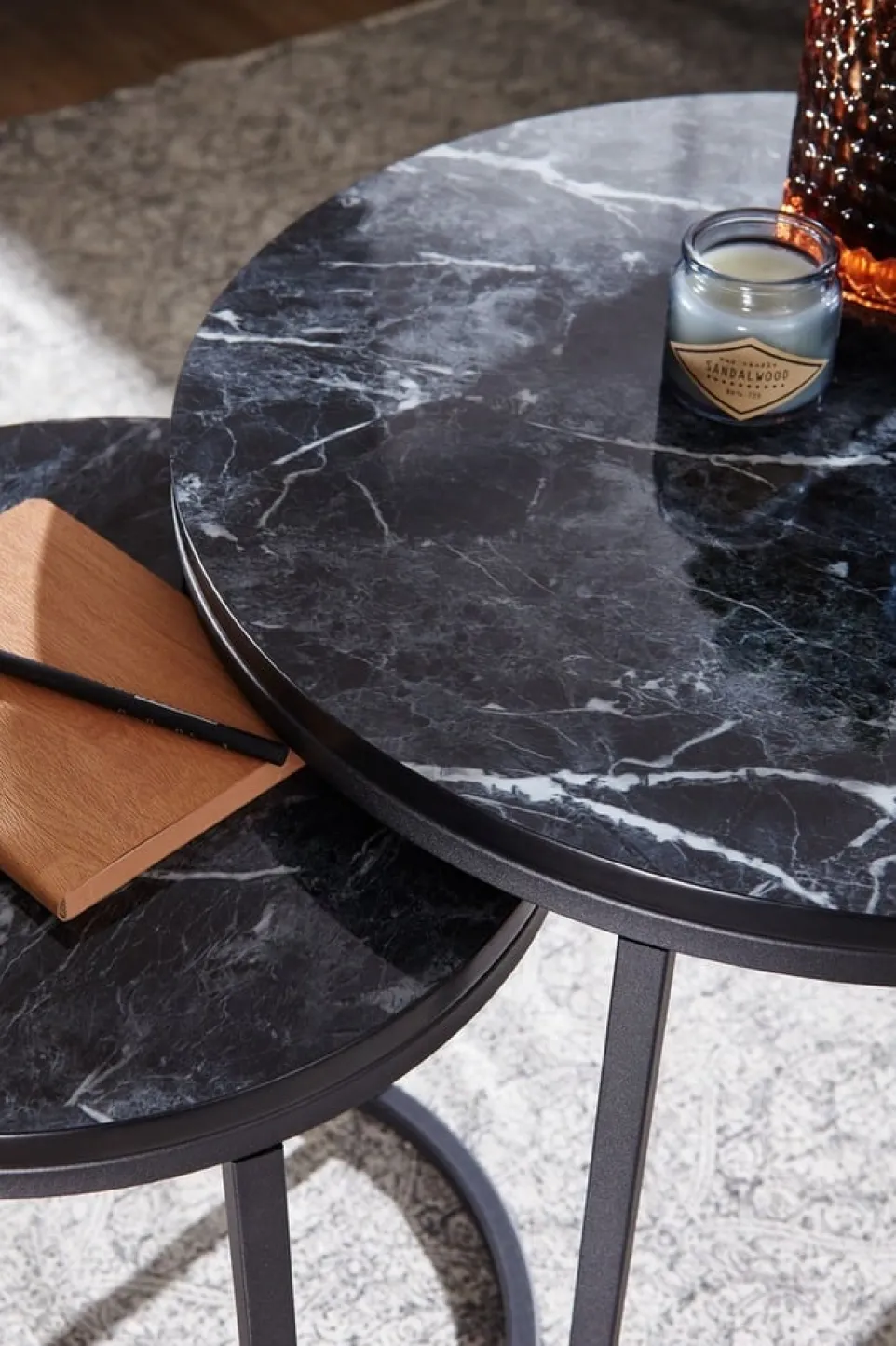 Zweisatztisch Marmor